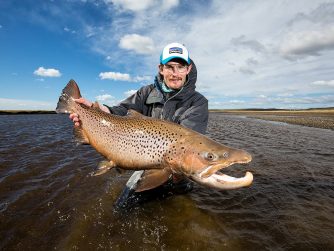 Sea-Run Brown Trout Rio Grande Fly Fishing In Argentina Villa